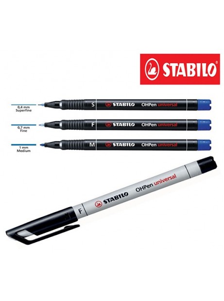 Stabilo OHPEN S Pennarello Super Fine 0.4mm (Rosso)