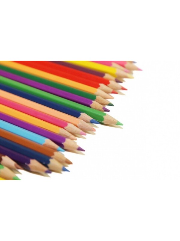 Pastelli 24pz economici colori brillanti matite colorate