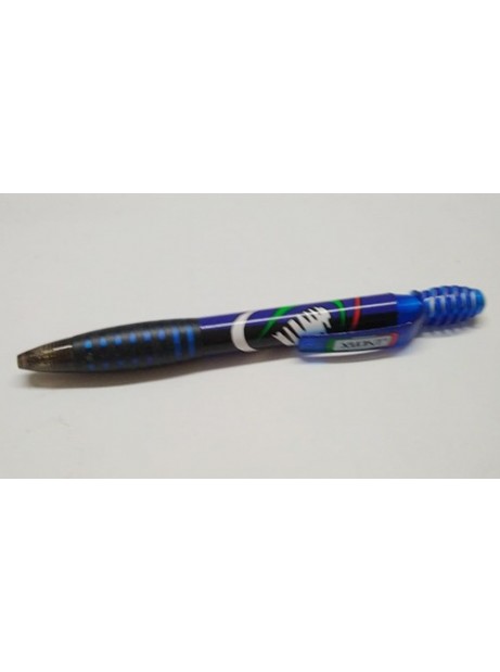 Pentel Superb Penna a sfera Stick, Punta fine da 0,7 mm, Fusto trasparente,  Inchiostro blu - Penne a Sfera Stick