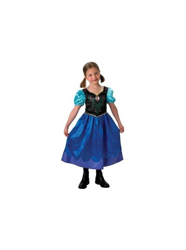 Costume Anna Frozen Originale Disney 3-4 Anni Vestito Carnevale bambina