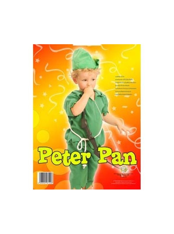 Vestito 3-4 Anni Peter Pan Folletto (Casacca+ Pantalone + Cintura +  Cappello)
