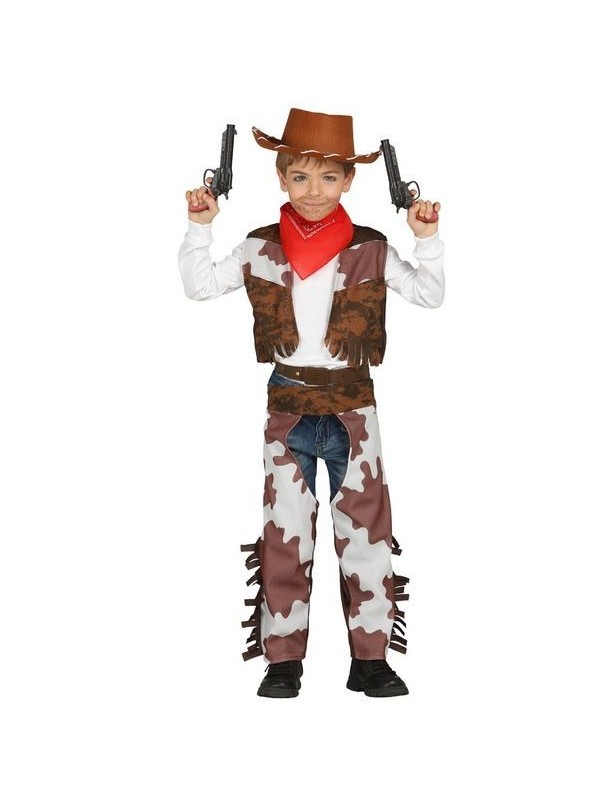 Costume Cowboy Bambino Tg. 7-9 Vestito Carnevale