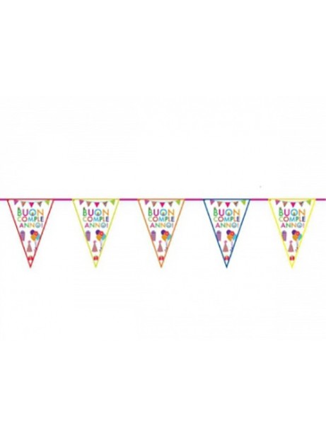 Festone Happy Birthday Bandierine Lettera da Parete Banner & Latex  Palloncino