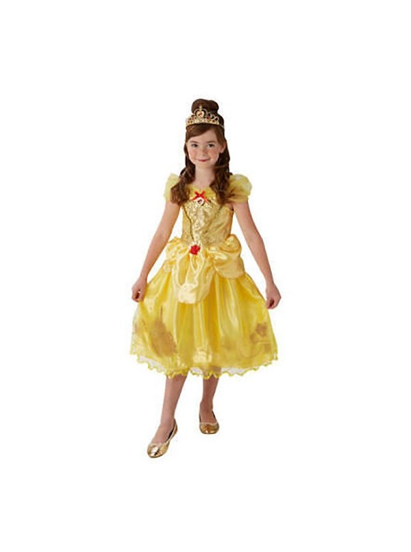 Costume Principessa Belle Bambina 5-6 anni Vestito Carnevale
