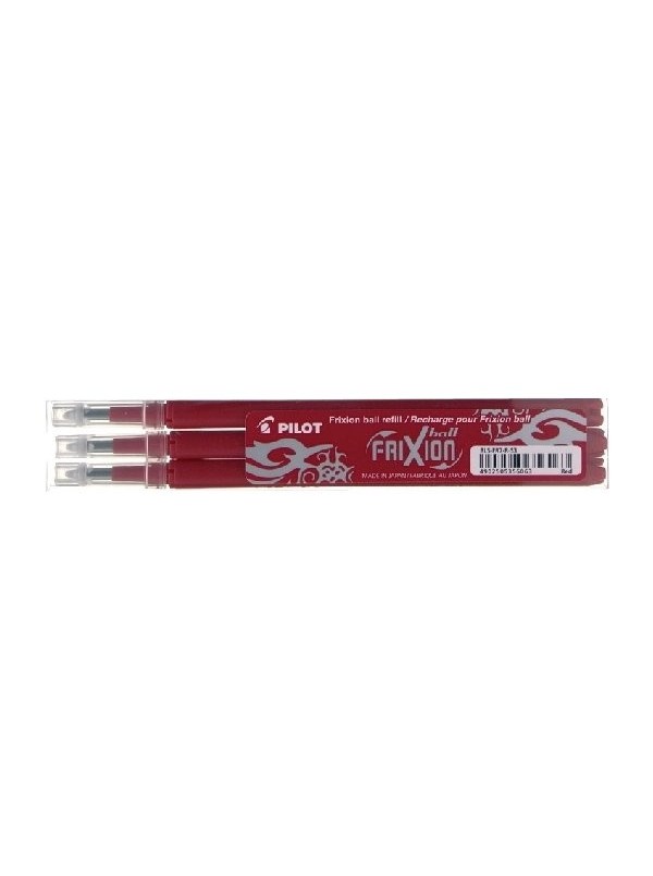 Refill 3 pz penna Pilot Frixion Ball Ricarica Rossa- 772186