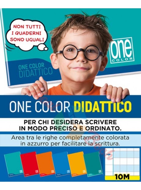 ONE COLOR QUADERNO A SPIRALE PICCOLO 15X21 COPERTINA PPL PASTELLO CON FORI  RIGHE