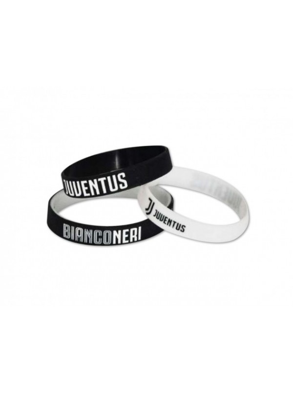 Tris braccialetti bambini in silicone Juventus bianconeri Bracciale Juve  Kids