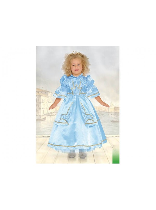 Costume Principessa Cenerentola bambina 1-2 anni vestito di carnevale