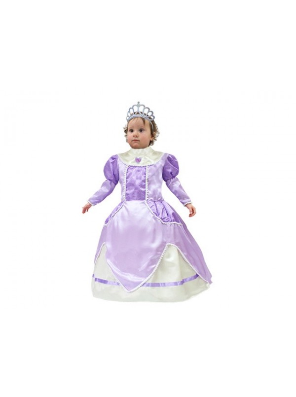 Costume Principessa Lilla 13-18 mesi vestito di carnevale per neonata baby