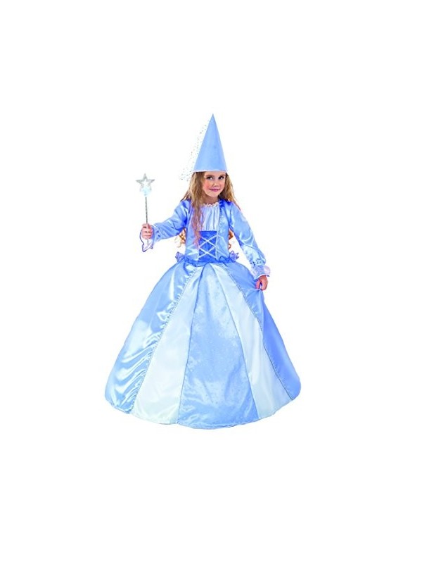 Costume Fatina Azzurra per bambina 3/4 anni vestito di carnevale