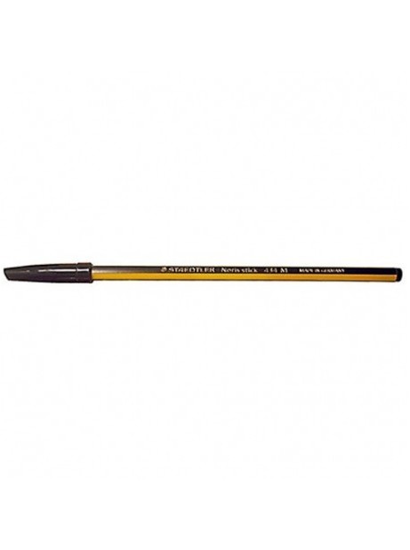 Penna a sfera Stick - Staedtler Noris Stick 434 - Punta media Fusto nero e  giallo Inchiostro NERO