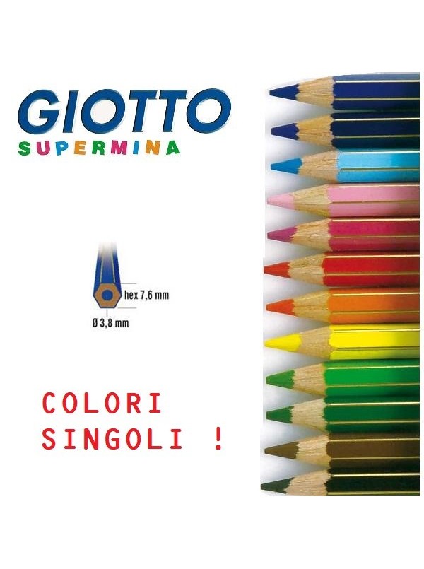 Pastelli Sfusi Giotto Supermina Singoli Colori a matita