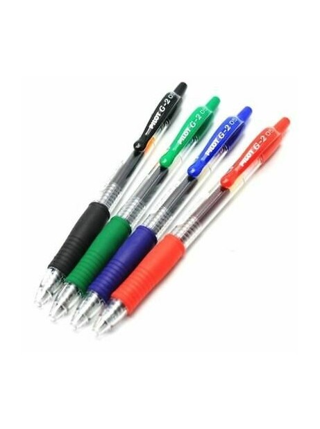 Penna BLU GEL G-2 Pilot a scatto, punta Fine 0.7