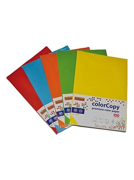 Cartoncini Colorati A4 200g 125fg Rismaluce Colori Forti Assortiti