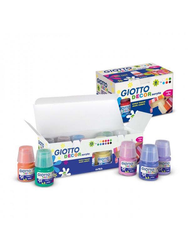 Set di Colori Acrilici 24 Colori Atossici Pittura Acrilica per