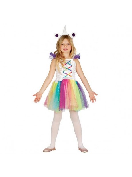 Costume di Carnevale per bambina 3-12 anni Tutù vestito da unicorno