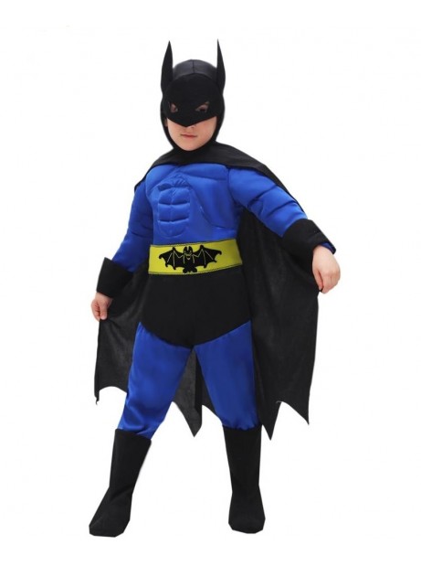 Costume Batman bambino vestito carnevale 25-36mesi pipistrello con