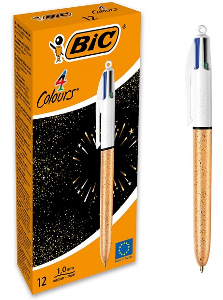 ElettroCart: elettronica e cancelleria - Scheda prodotto: 63691 - PENNA A  SFERA BIC 4 COLORI ROSE GOLD - BIC (SCRITTURA E CORREZIONE-Penne - Bic /Biro);