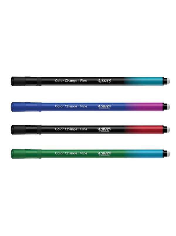 Penna Bic FineLIner Color Change, cambia colore punta fine