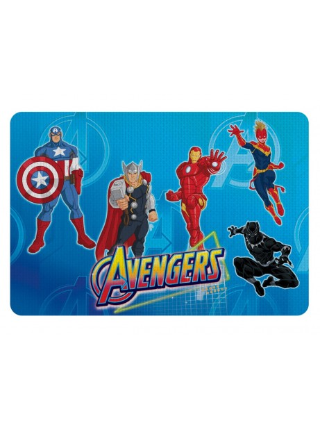 Tovaglietta Avengers Ripiegabile in Silicone 44x30cm Merenda Colazione  supereroi