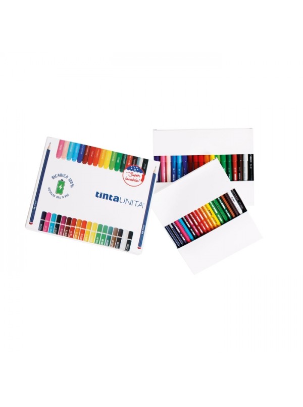 Valigetta Colori 36 Pastelli a matita Tinta Unita + 18 Brush Pen bipunta