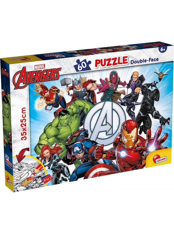 Acheter Puzzle Enfant The Avengers Double face 60 Pièces 50 x 35