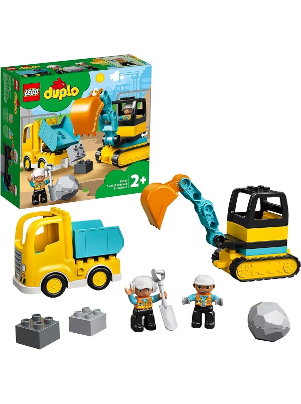 Lego Duplo Camion e scavatrice costruzioni gioco bambini cantiere