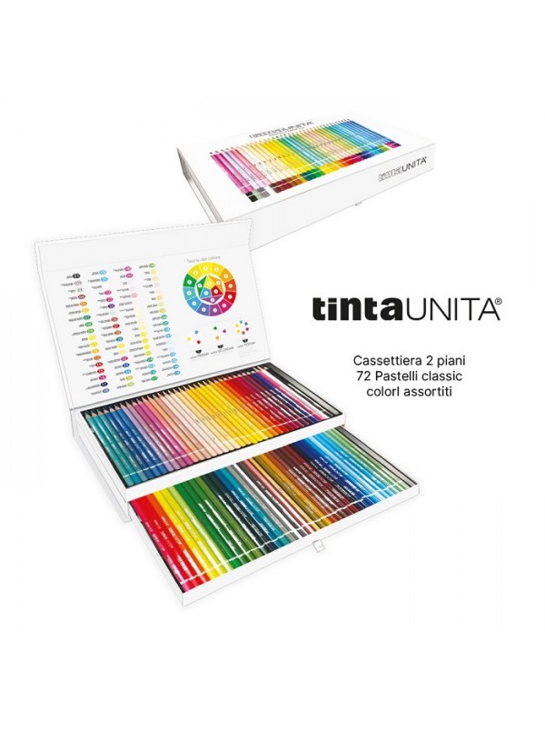 Valigetta Maxi Unicorno 72 Pastelli Tinta Unita Colori classici fluo  pastello