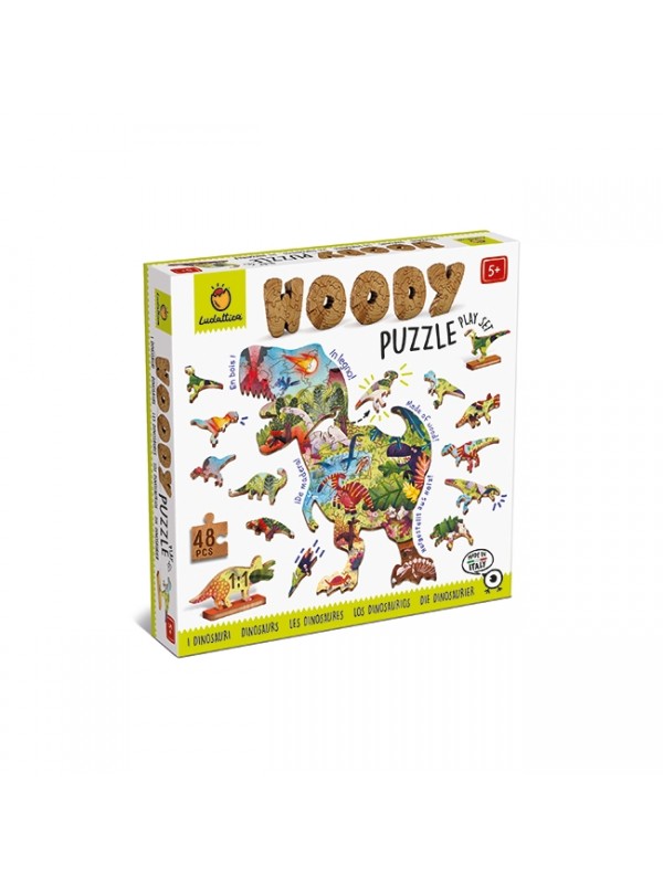 Puzzle in legno Woody Dinosauri 48pz Anni 5+